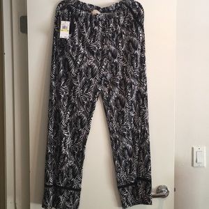 Michael Kors Palm Leaves stretch pants